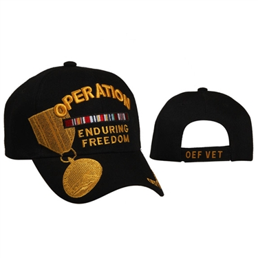 Wholesale Operation Enduring Freedom Caps comes in Black Color.