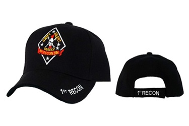 Wholesale 1st Recon Baseball Caps in Black Color.