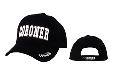Wholesale Coroner Caps we have them in stock in the color Black.