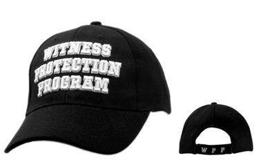 Wholesale Law Baseball Hats-"Witness Protection Program"