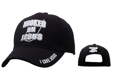 Buy online your new Wholesale Christian Caps-"Hooked On Jesus"