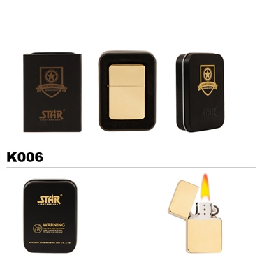 Brass Oil Lighter-Brass Finish-K006