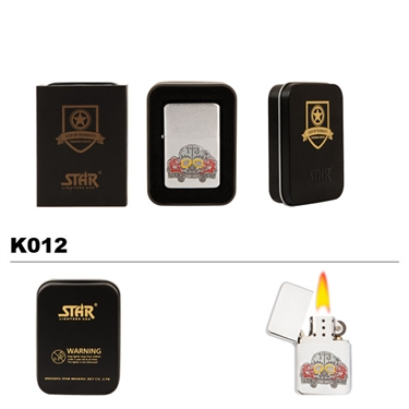 Brass Oil Lighter-Lucky 13-K012