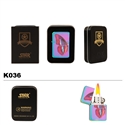 Brass Oil Lighter-3-Color-Finish & Butterfly-K036