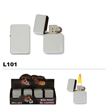 High Polish Chrome Oil Lighters L101