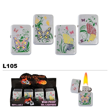 Assorted Butterfly Wholesale Oil Lighters L105