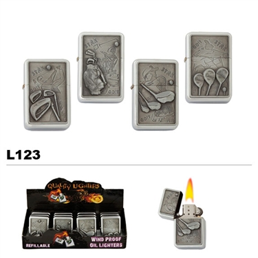 Golfing Oil Lighters wholesale L123