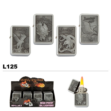 Assorted American Eagle oil lighters wholesale L125