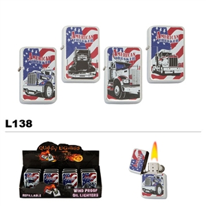 Assorted American Trucker Wholesale Oil Lighters L138