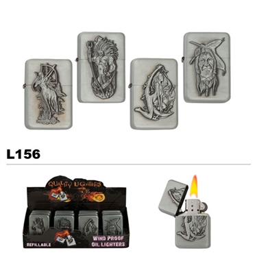 Assorted Mythical Wholesale Oil Lighters L156