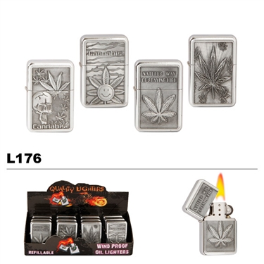 Assorted Pot Designs Wholesale Oil Lighters L176