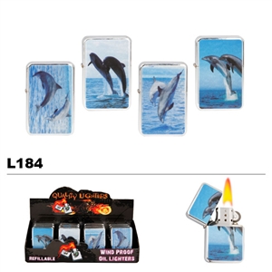 Assorted Dolphins Wholesale Oil Lighters L184