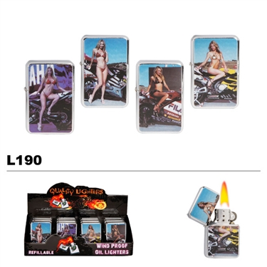 Assorted Motorcycles & Ladies Wholesale Oil Lighters L190