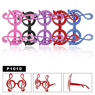 Music Notes wholesale Party Glasses