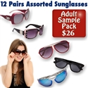 Variety of popular wholesale sunglasses.