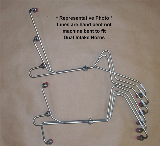 12V Fuel Lines for Dual Ram Intake 94-98