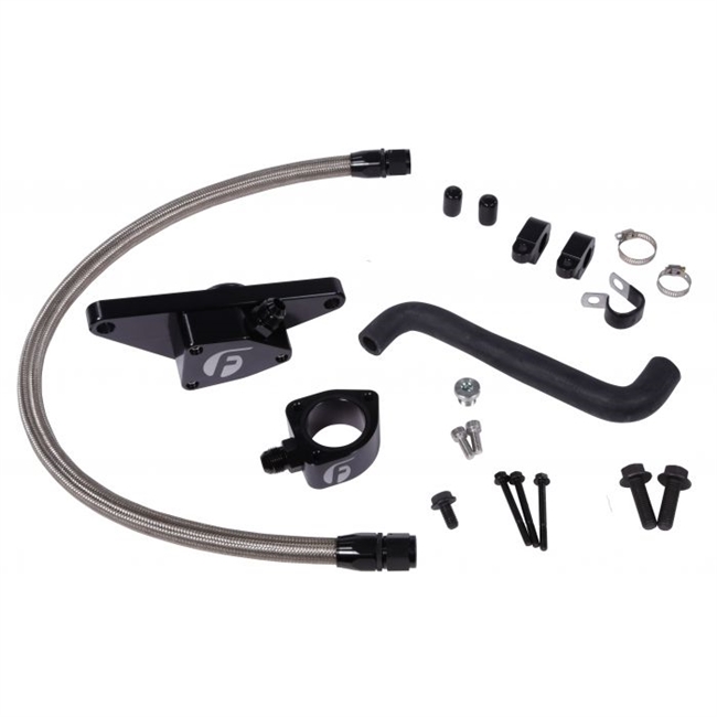Fleece Coolant Bypass Cummins CR (2006-2007 Auto Trans) w/ Stainless Steel Braided Line