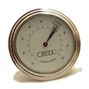 Credo Analog Cigar Hygrometer Silver