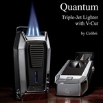 Colibri Quantum Triple-Jet Flame with Built-in V-Cut | Cigar and Wine Stuff