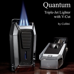 Colibri Quantum Triple-Jet Flame with Built-in V-Cut | Cigar and Wine Stuff