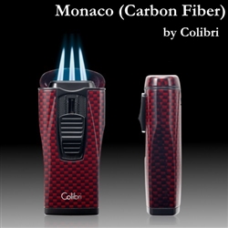 Monaco Lighter by Colibri - Carbon Fiber Look