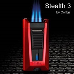 Stealth 3 Lighter by Colibri -  Triple-jet Flame Cigar Lighter