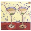 Martinis pour deux Cocktail Napkins by Karyn Young
