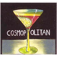 Cosmopolitan Cocktail Napkins by Mary Naylor,