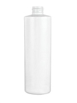 12oz White Cylinder HPE Bottles, 327 Case