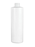 12oz White Cylinder HPE Bottles, 327 Case