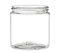 16oz. Clear PET Jars, 140 Case