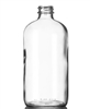 16oz Glass Clear Boston Round Bottles 12 Pack