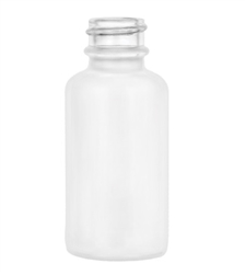 1oz. White Coated Boston Round Bottles, 288 Case