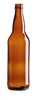 22oz. Glass Amber Long Neck Bottles 12 Pack