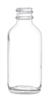 2oz Glass Clear Boston Round Bottles 240 case