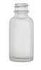 2oz. Glass Frosted Boston Round Bottles, 240 Case