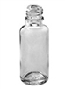 4oz. Glass Clear Boston Round Bottles - Case 22-400 CAP SIZE