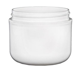 4oz. White Double Wall Round Base Jars 240 Case