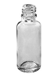 8oz Glass Clear Boston Round Bottles 12 pack