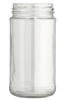 8oz. Clear Glass Paragon Jars, 12 pack