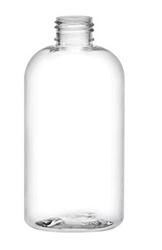 8oz. Clear Boston Round, 48 Pack