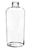 4 ounce clear plastic oval bottle