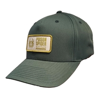 Curved Bill Dark Green Cap with Gold Patch