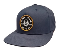 Flatbill Navy with Black and Gold Patch
