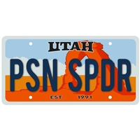 Sticker - Moab Utah License Plate- PSN SPDR