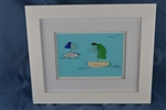 Seaglass sailboats framed 10in x 12in