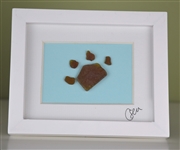 Mini 4x5in framed Paw print