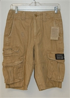 National Outfitters men's distressed cargo shorts.