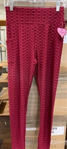 Ladies textured stretch leggings.