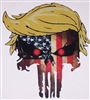 American Flag Trump Punisher Skull #1 Full color Graphic Decal Sticker